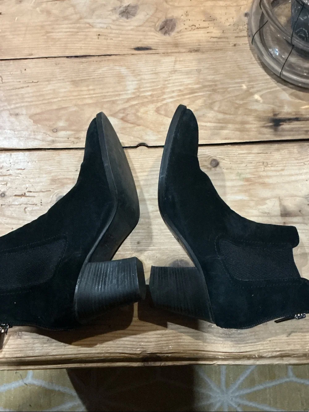Aquatalia Black Suede Ankle Booties